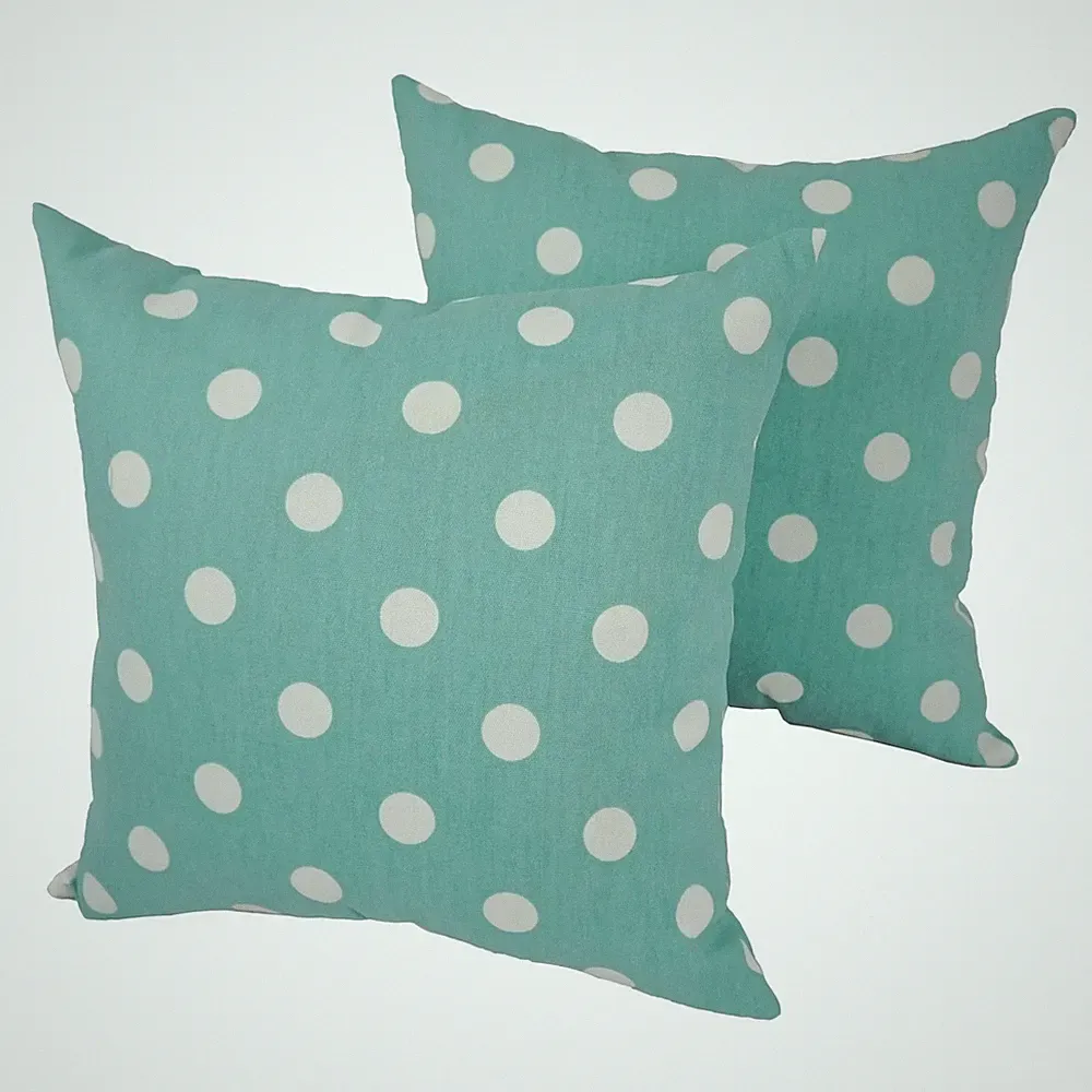 Blazing Needles 18-inch Polka Dot Throw Pillow (Set of 2) Polka Dot - New