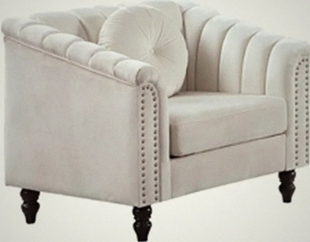 White Microfiber Recliner Sofa,31"D x 37"W x 31"H,Seating with Lumbar Support